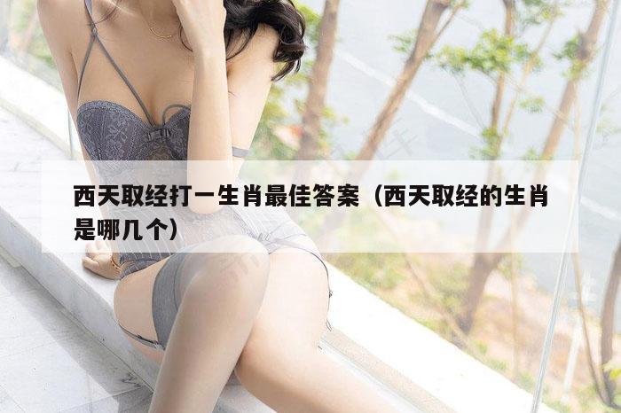 西天取经打一生肖最佳答案(西天取经的生肖是哪几个)